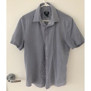 Button down shirt Medium H&M blue